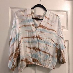 Multi Color Bat Wing Crop